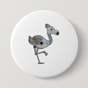 Flamingo als Robot Button