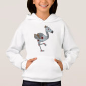 Flamingo als Robot Hoodie (Vorderseite)