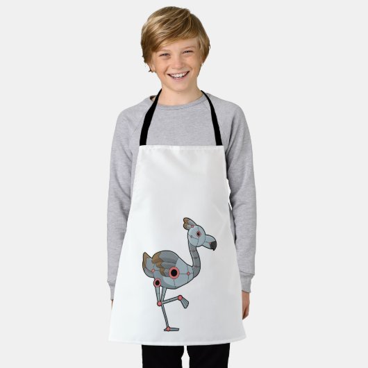 Flamingo als Robot Schürze (Getragen)