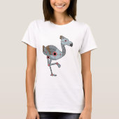 Flamingo als Robot T-Shirt (Vorderseite)