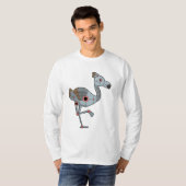 Flamingo als Robot T-Shirt (Vorne ganz)