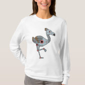Flamingo als Robot T-Shirt (Vorderseite)