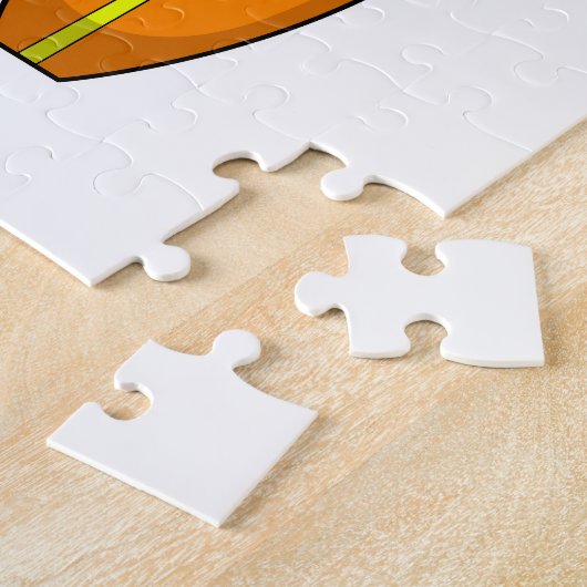 Flamingo als Surfer mit Surfboard.PNG Puzzle (Seite)