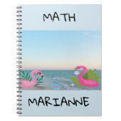 Flamingo am Meer Notizblock (Vorderseite)