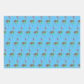 Flamingo am Strand Geschenkpapier Set (Vorderseite 3)