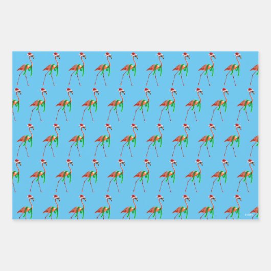 Flamingo am Strand Geschenkpapier Set (Vorderseite)