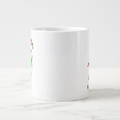 Flamingo am Strand Jumbo-Tasse (Vorderseite)