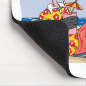 Flamingo Am Strand Mousepad (Ecke)