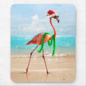 Flamingo am Strand Mousepad (Vorne)