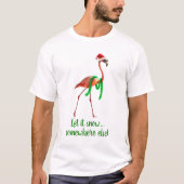 Flamingo am Strand T-Shirt (Vorderseite)