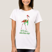 Flamingo am Strand T-Shirt (Vorderseite)
