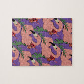 Flamingo Ananas Hand Drawn Doodles Puzzle (Horizontal)