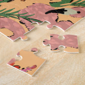 Flamingo Ananas Hand Drawn Doodles Puzzle (Seite)