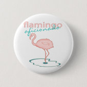 Flamingo-Anhänger Button (Vorderseite)
