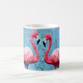 Flamingo Animal Bird Art Deco Paint Kaffeetasse (Mittel)