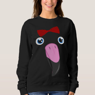 Flamingo Animal Bow Tie Child Halloween Costume Sweatshirt