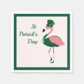 Flamingo Animal Pink St Patrick's Day Serviette (Vorderseite)