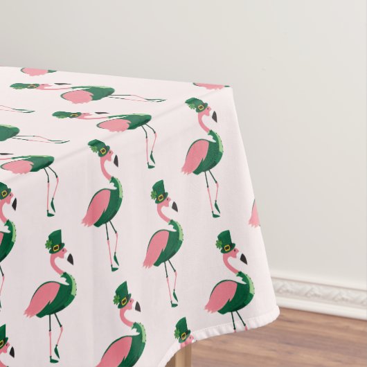 Flamingo Animal Pink St Patrick's Day Tischdecke (Beispiel)