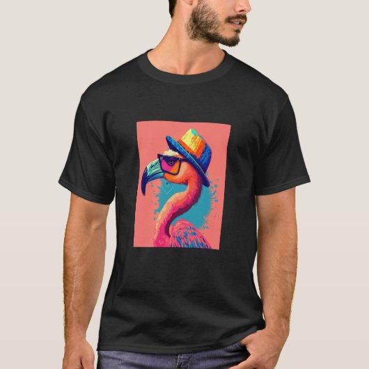 Flamingo Animal Pop Mexican Flamingo 3 T-Shirt (Vorderseite)