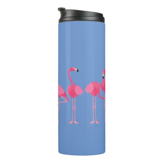 Flamingo-Ansammlung Thermosbecher (Nach rechts gedreht)
