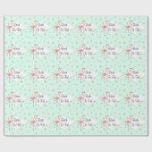 Flamingo Aqua Diamant Bridge to Be! Packpapier (Flach)