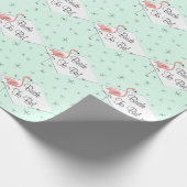 Flamingo Aqua Diamant Bridge to Be! Packpapier (Ecke)