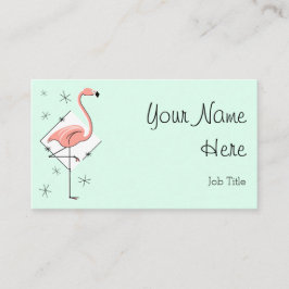 Flamingo-Aqua-Diamant-Visitenkarte-Seitentext Visitenkarte