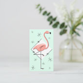 Flamingo Aqua Diamond Visitenkarte (Stehend Vorderseite)