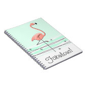 Flamingo Aqua Fabulous! Notebook Notizblock (Rechte Seite)