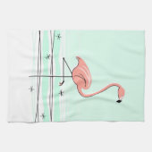 Flamingo Aqua Küchentuch (Horizontal)