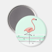 Flamingo Aqua-Magnet Magnet (Vorderseite/Rückseite)