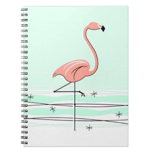 Flamingo Aqua Notebook Notizblock