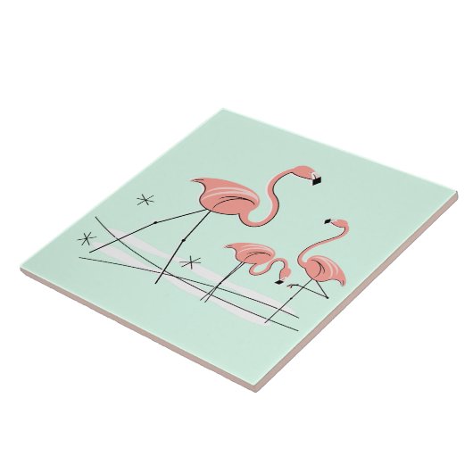 Flamingo Aqua Ocean Trio 2 tile Fliese (Seite)