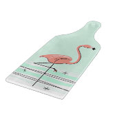 Flamingo Aqua Schneidpaddel Schneidebrett (Ecke)