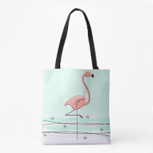 Flamingo Aqua überall in der Tasche
