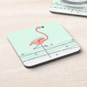 Flamingo Aqua Untersetzer Kunststoff (Linke Seite)