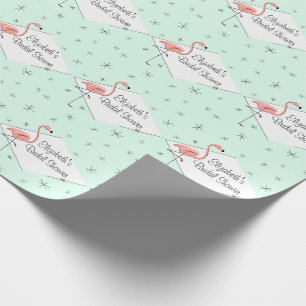 Flamingo-Aquadiamant Brautparty-Verpackungspapier Geschenkpapier