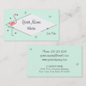 Flamingo-Aquadiamant-Visitenkarte Visitenkarte (Vorne/Hinten)