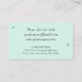 Flamingo-Aquadiamant-Visitenkarte Visitenkarte (Rückseite)