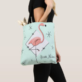 Flamingo-Aquadiamantname ganz über Taschentasche Tasche (Von Nahem)