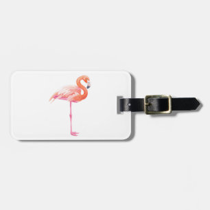 Flamingo-Aquarell Gepäckanhänger