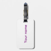 Flamingo-Aquarell Gepäckanhänger (Rückseite vertikal)