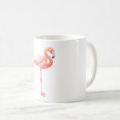 Flamingo-Aquarell Kaffeetasse (VorderseiteRechts)