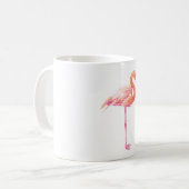 Flamingo-Aquarell Kaffeetasse (Vorderseite Links)