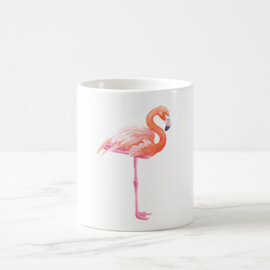 Flamingo-Aquarell Kaffeetasse (Mittel)