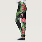 Flamingo-Aquarell Leggings (Links)