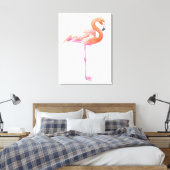 Flamingo-Aquarell Leinwanddruck (Insitu (Schlafzimmer))