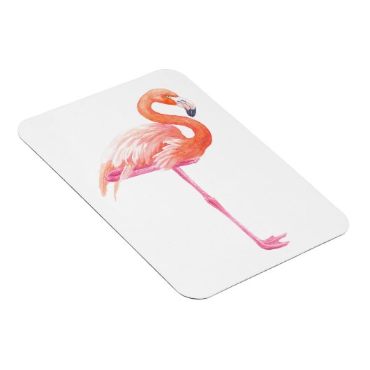 Flamingo-Aquarell Magnet (Rechte Seite)