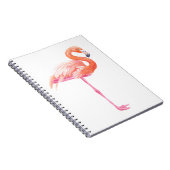 Flamingo-Aquarell Notizblock (Rechte Seite)