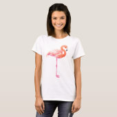 Flamingo-Aquarell T-Shirt (Vorne ganz)